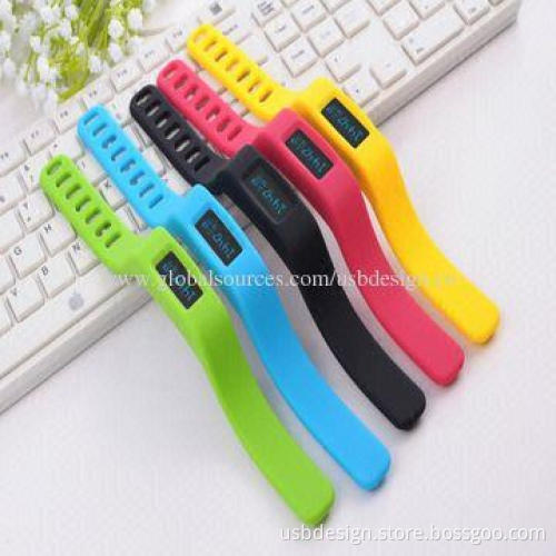 New Health Bracelet Bluetooth Wristbands, Made of Silicone Material